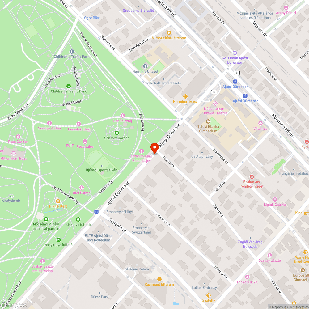 Kettő hiányzó fa az Ajtósi Dürer soron bejelentés helye