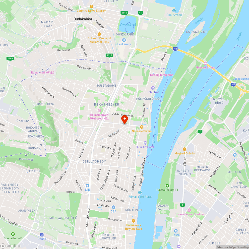 Komp bejelentés helye