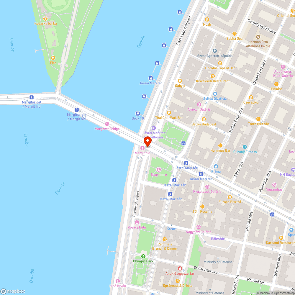 Margit híd alatti kerékpárút hiányosságai bejelentés helye