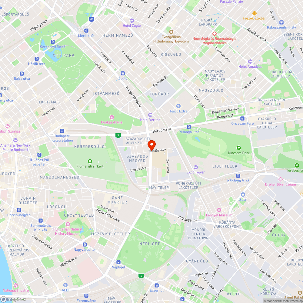 Megsérült aknafedél bejelentés helye