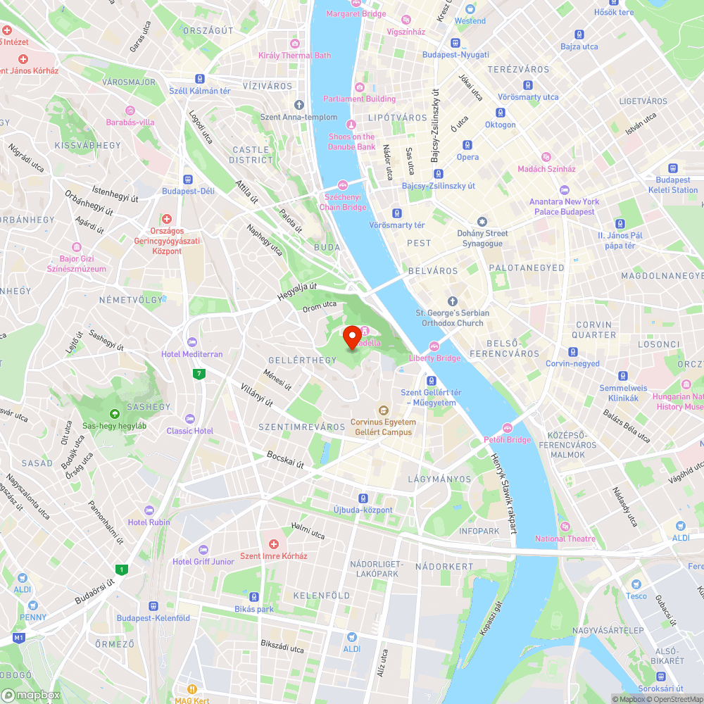 Hiányzó padtámla a Gellérthegyen lévő parkban bejelentés helye