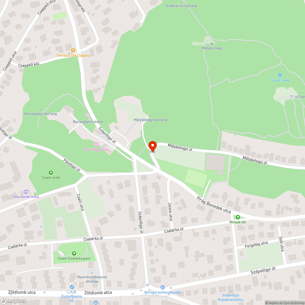 Kátyú bejelentés helye