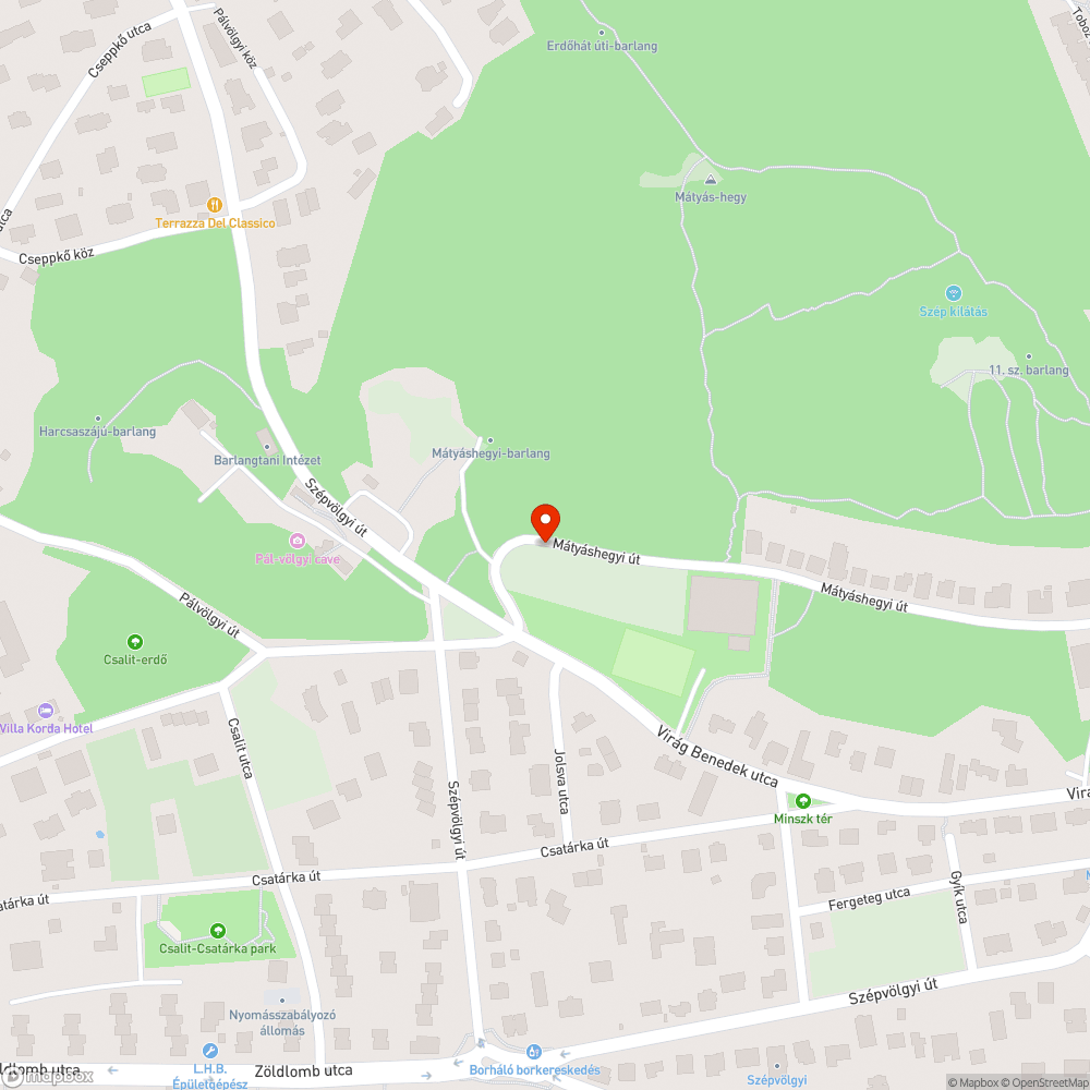 Kátyú bejelentés helye