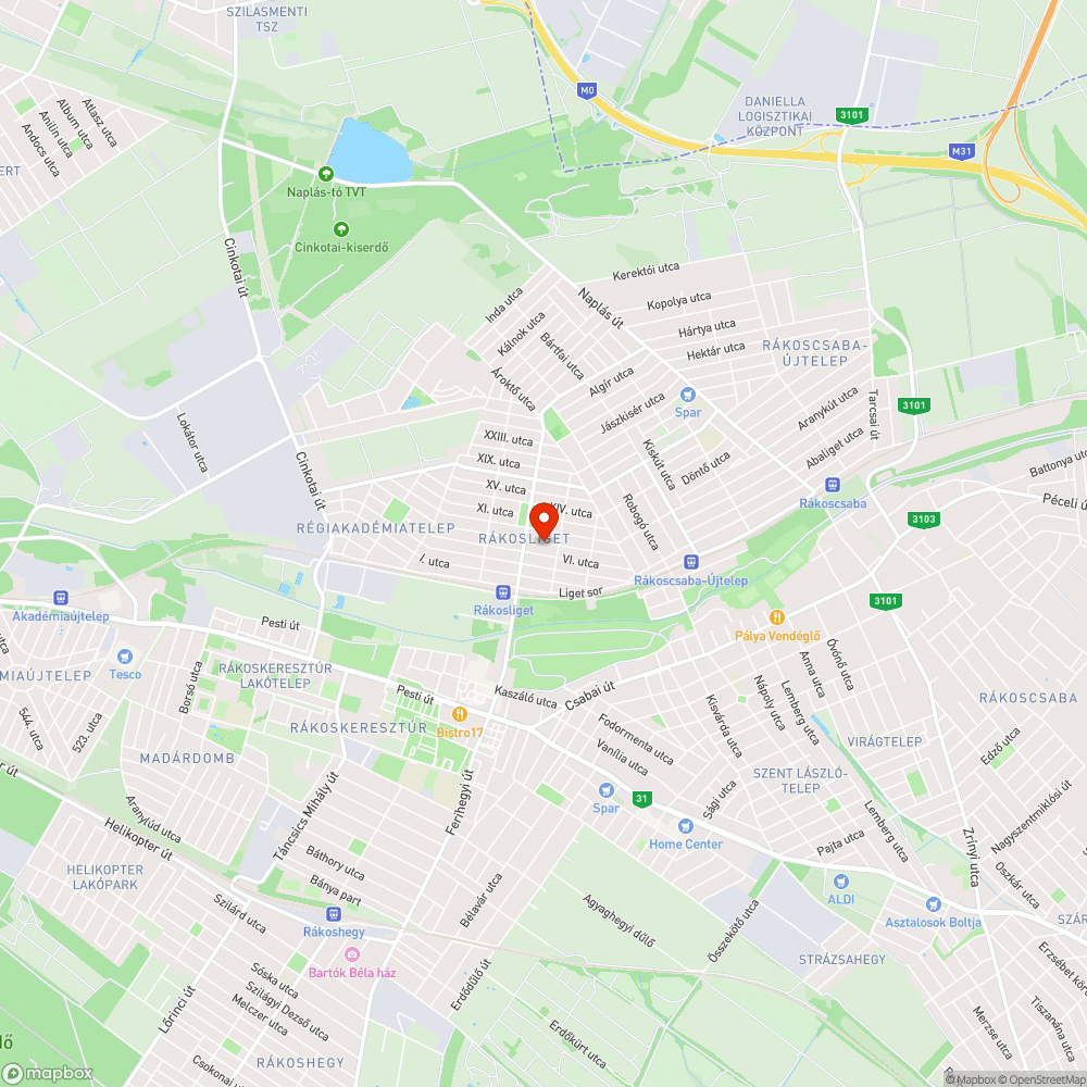 Árok bejelentés helye