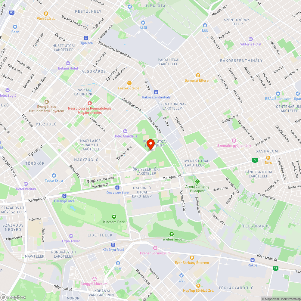 Kidőlt oszlop bejelentés helye