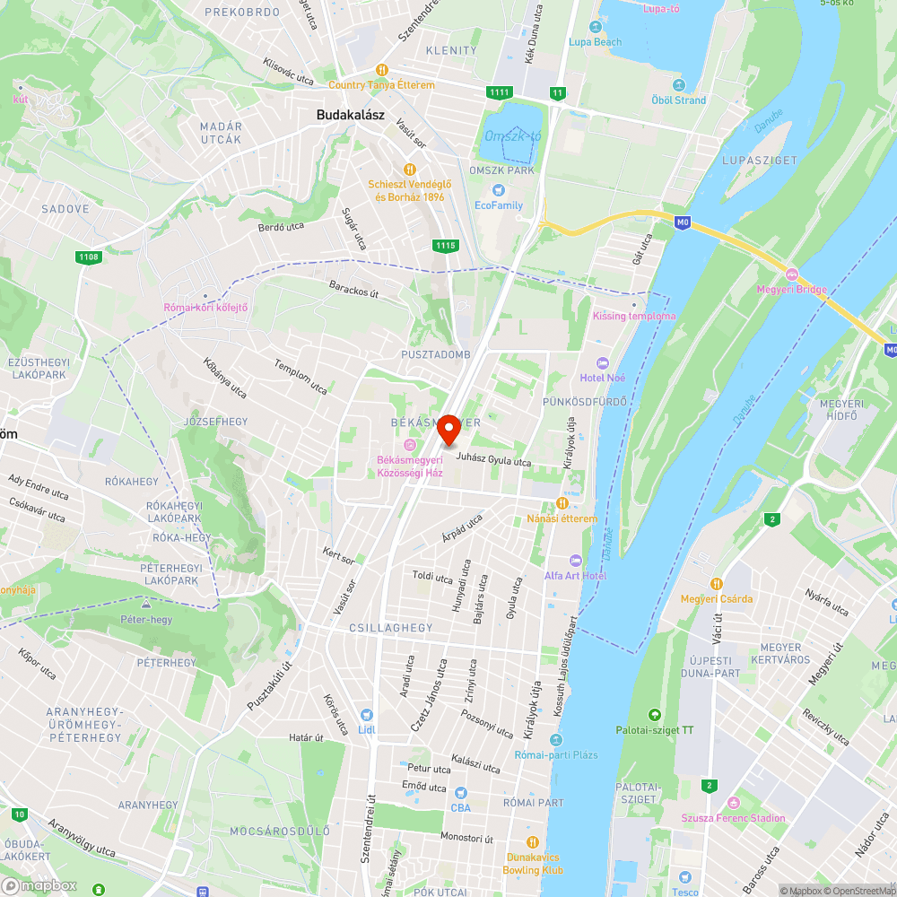 Békásmegyeri piac, mozgáskorlátozott parkoló bejelentés helye