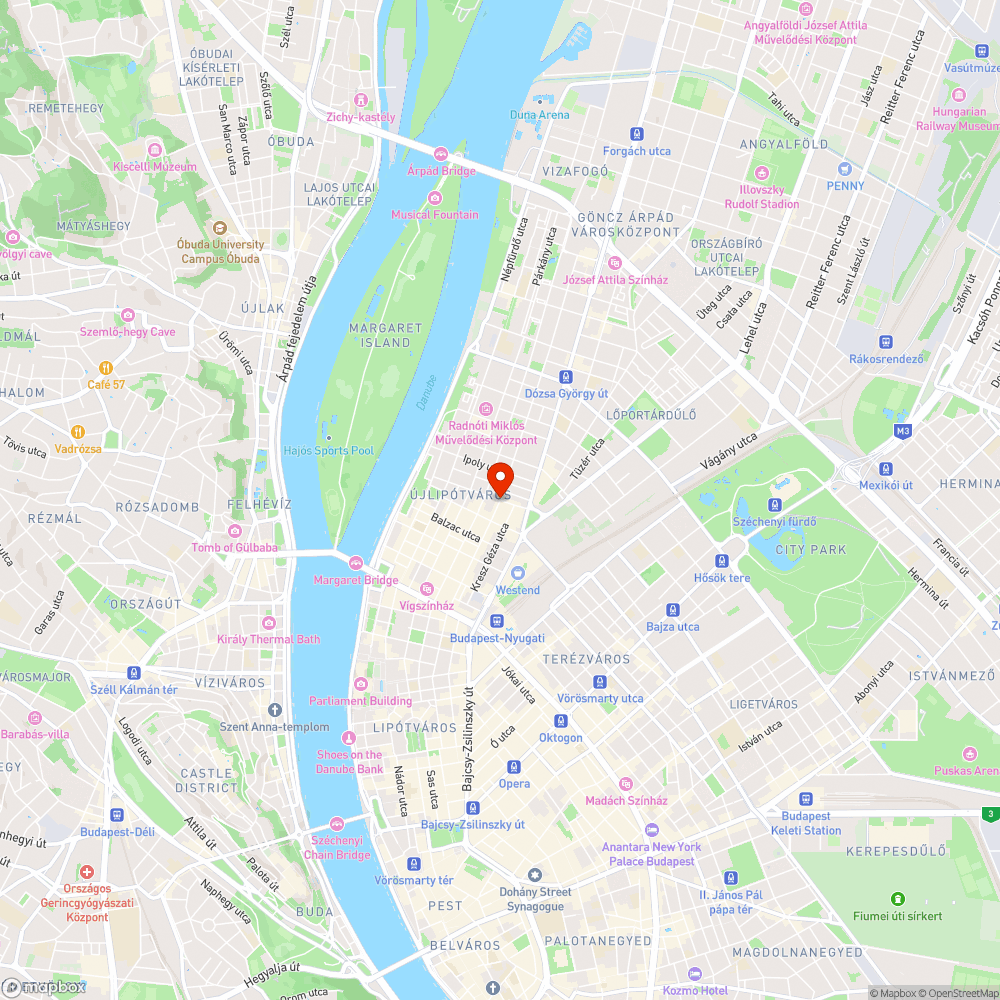 Süllyedés XIII. Victor Hugo uVisegrádi u sarok bejelentés helye