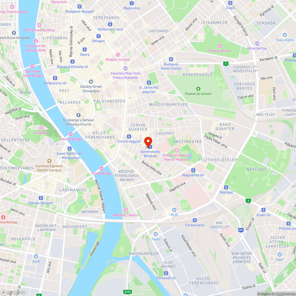 Autó kijárat - lépcsővel bejelentés helye