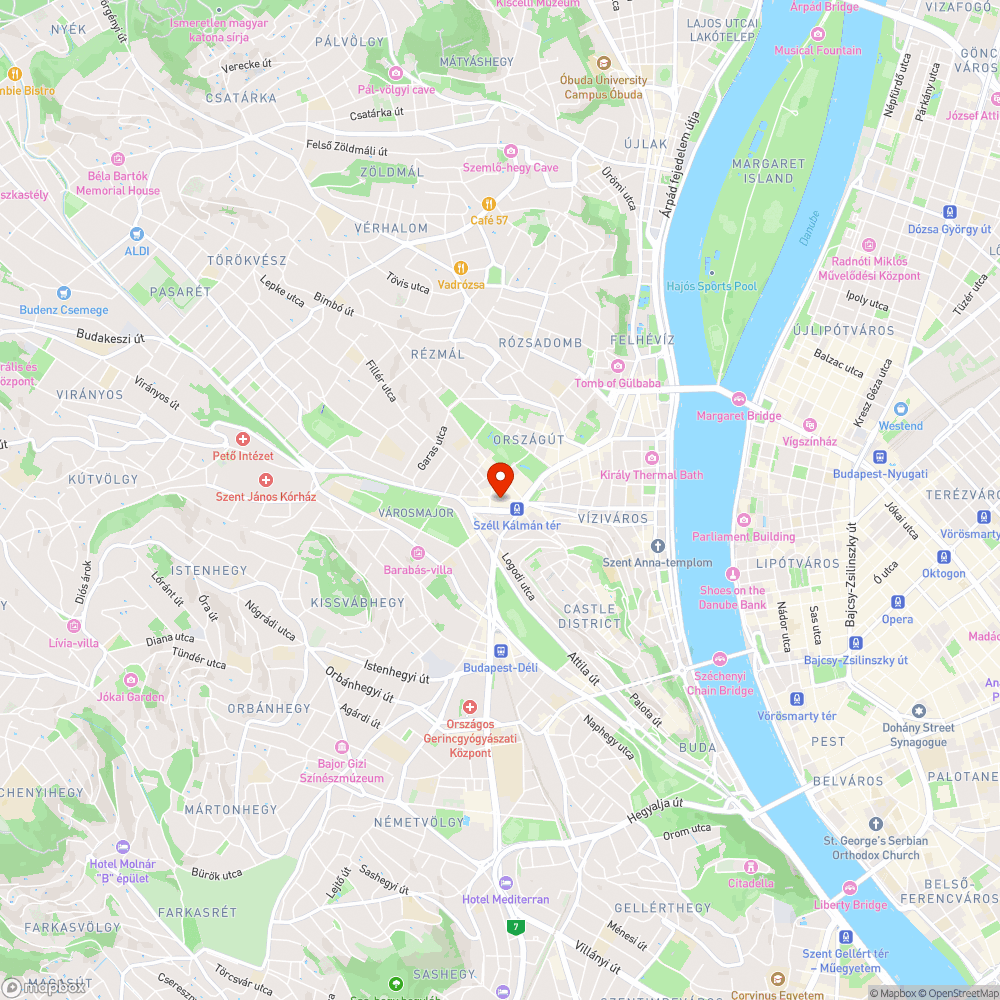 Bicikliút közepén lévő oszlop bejelentés helye