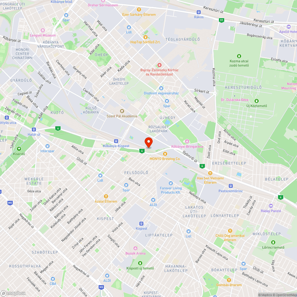 Szemét bejelentés helye