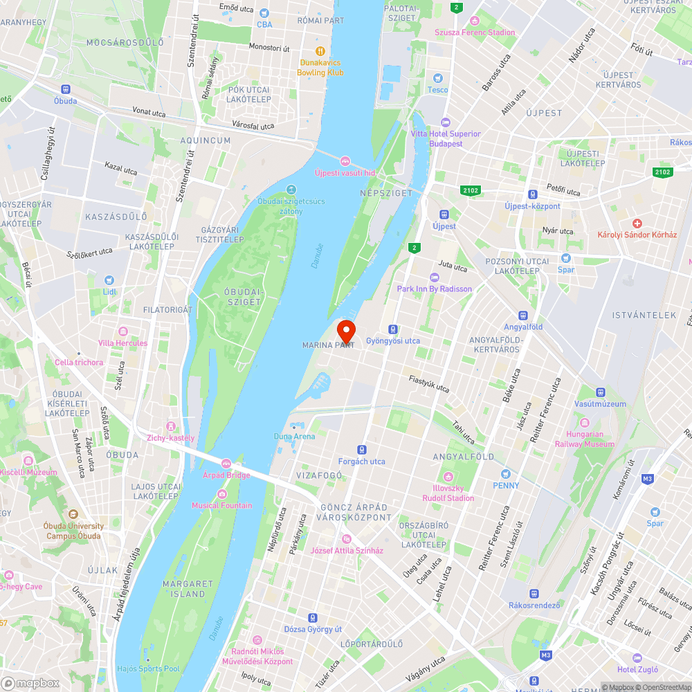 Elhagyott autó bejelentés helye