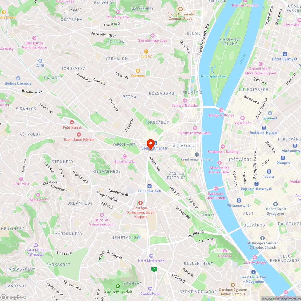 Közvetlen járda melleti vasrúd bejelentés helye