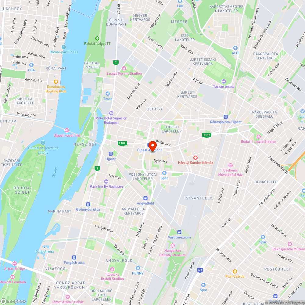 Elhagyott jármű bejelentés helye