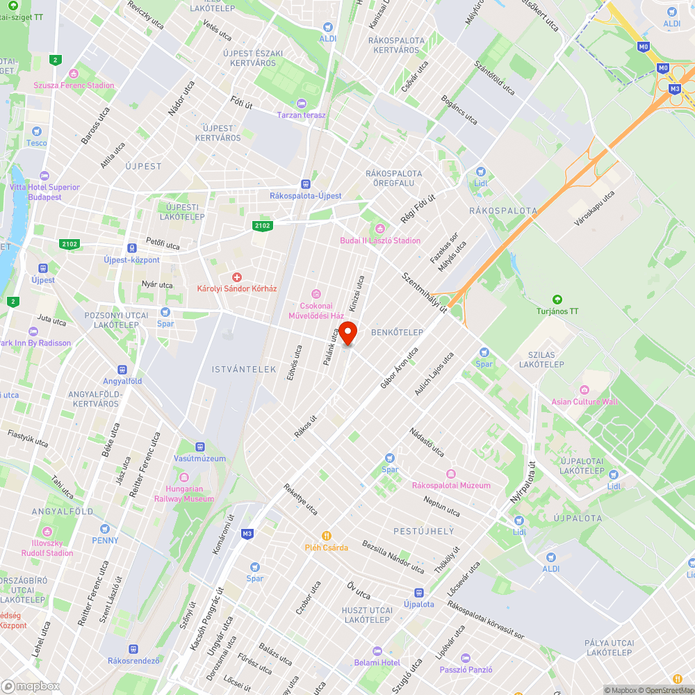 Úttesten való parkolás Szerencs utca-Rákos út kereszteződés után bejelentés helye