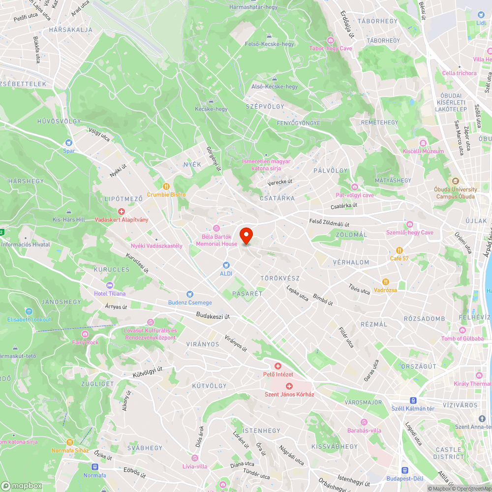 Hibás utcai lámpa bejelentés helye