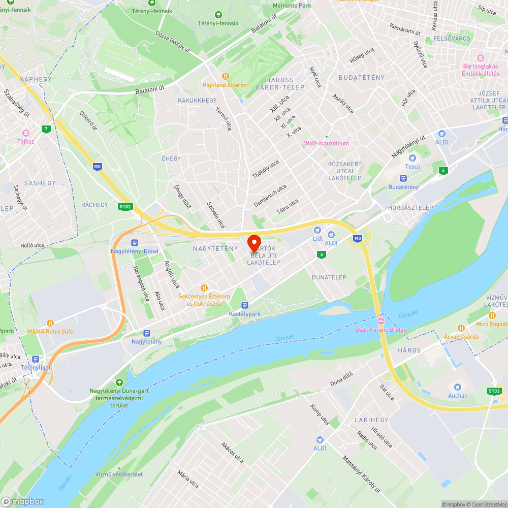 Kidőlt fa bejelentés helye