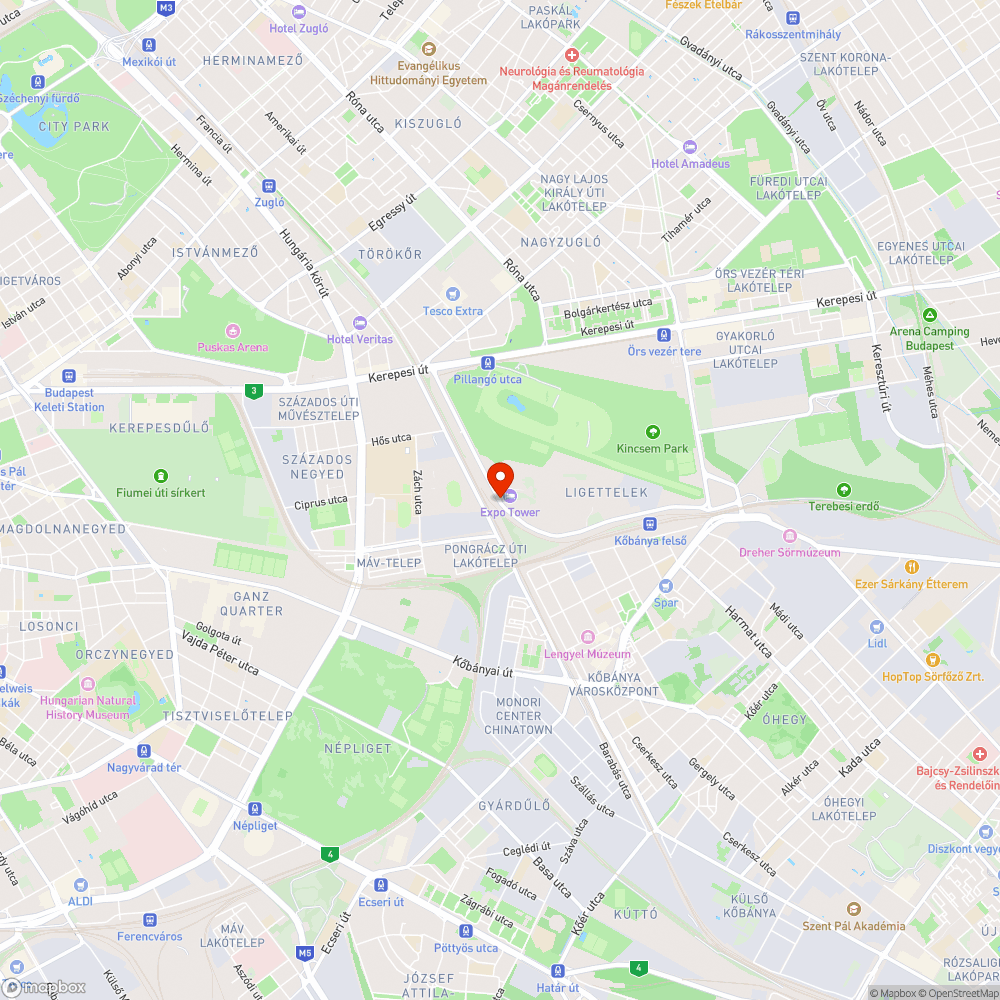 Használaton kívüli sín bejelentés helye