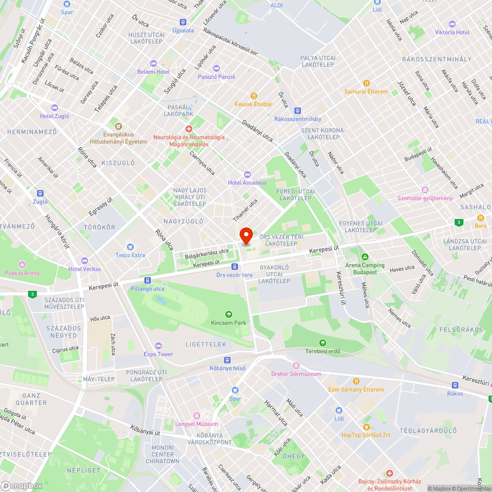 Örs vezér tere tájékoztató-tábla nem működik bejelentés helye