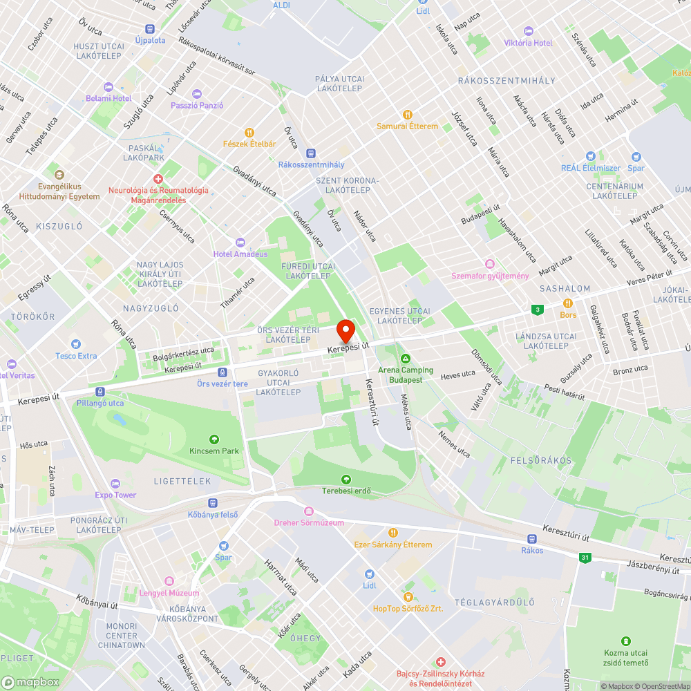 Kidőlt oszlop bejelentés helye