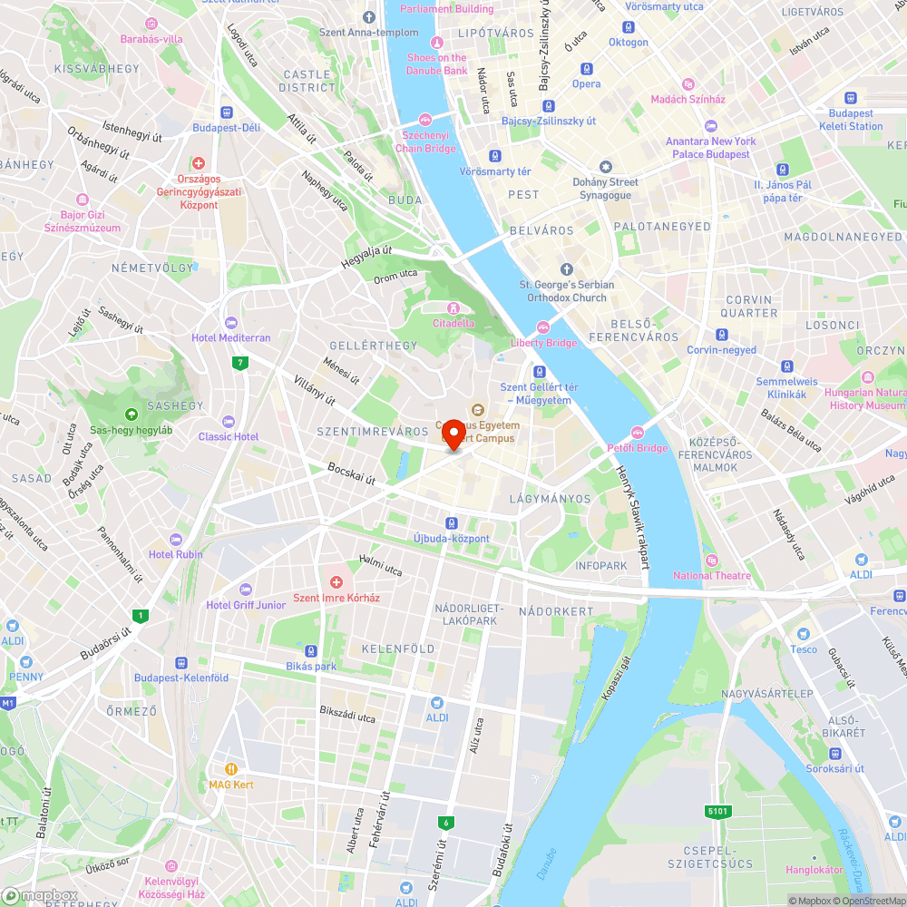 A futkosó Futár bejelentés helye