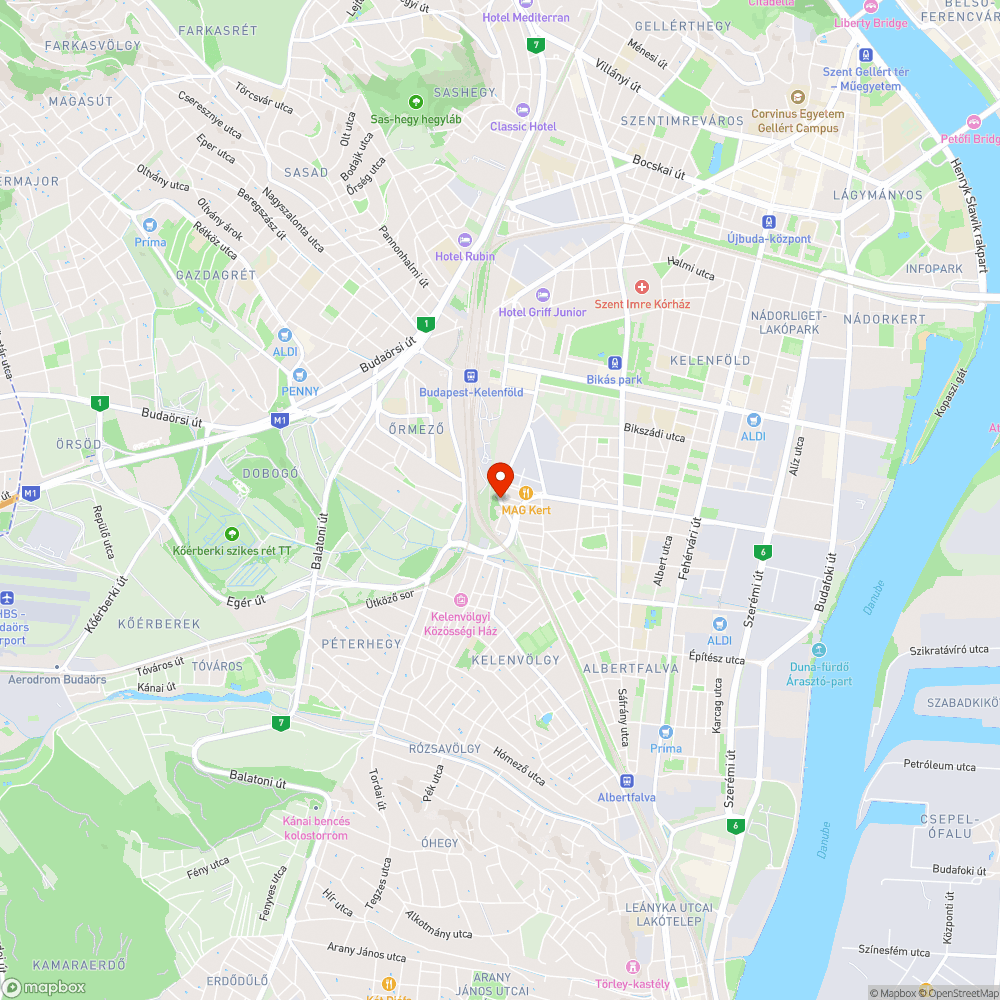 A gaztól járhatatlan járda / bicikliút bejelentés helye