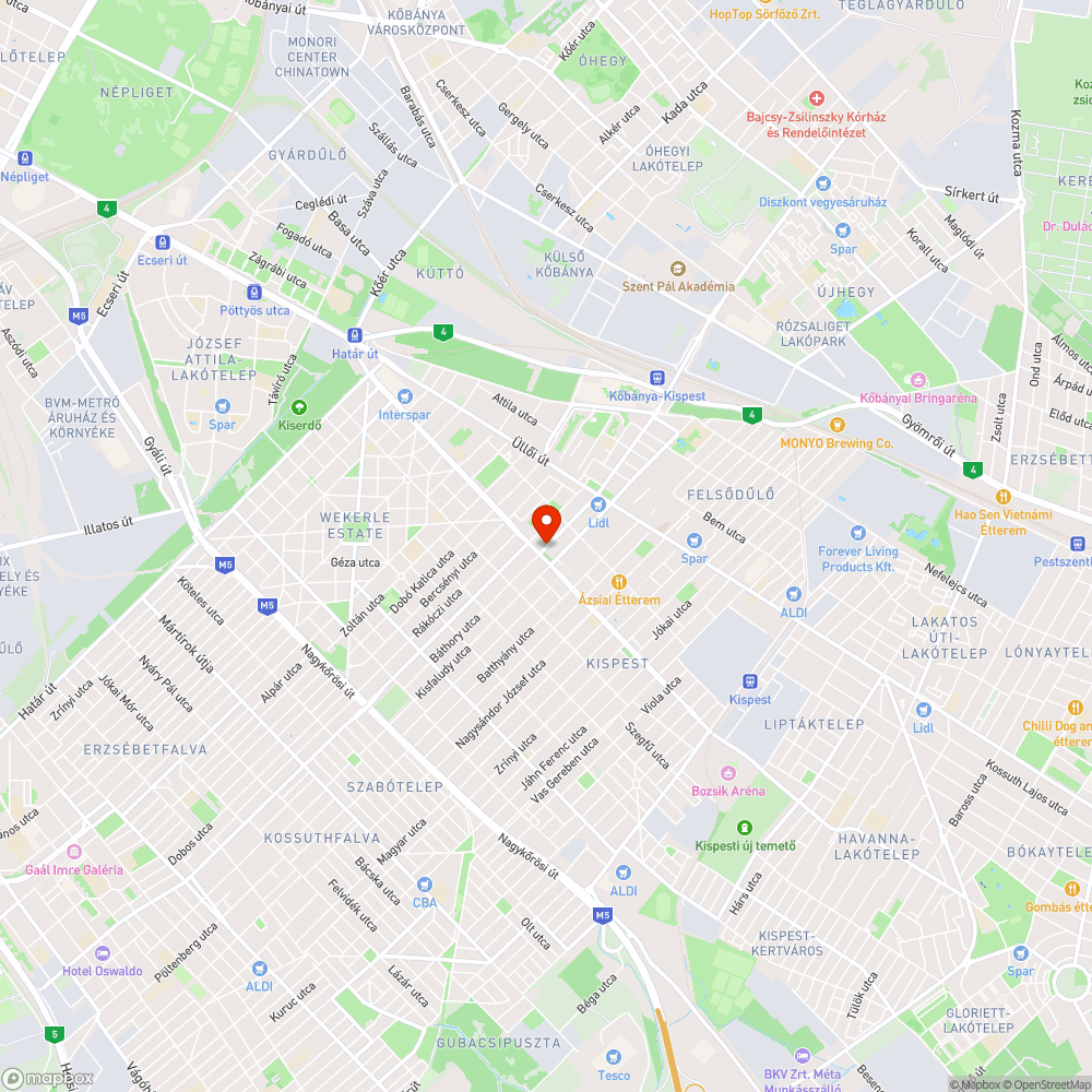 Hiányzó megállónév tábla - Báthory utca bejelentés helye