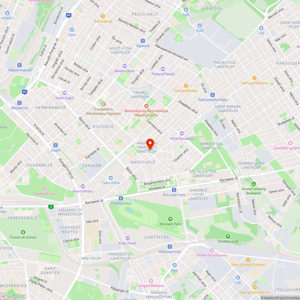 Elhagyott autó bejelentés helye