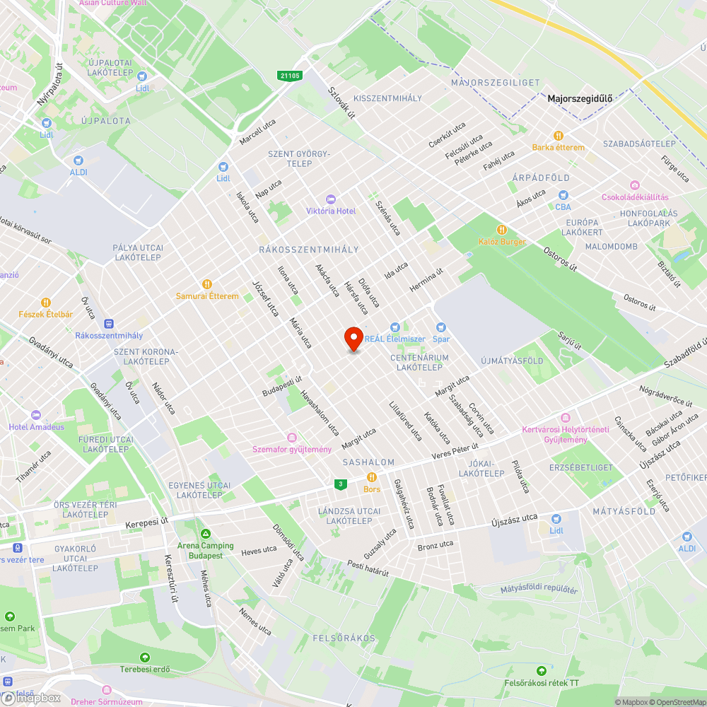 Bukkanó és kátyú bejelentés helye