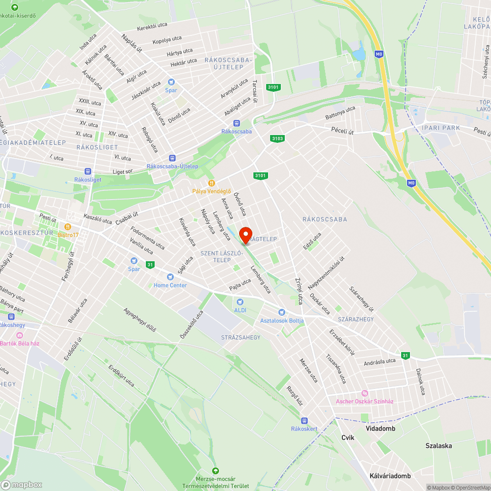 Elhanyagolt terület bejelentés helye