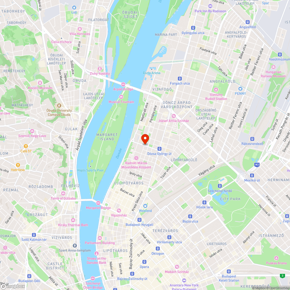 Kerékpáros átkelő bejelentés helye