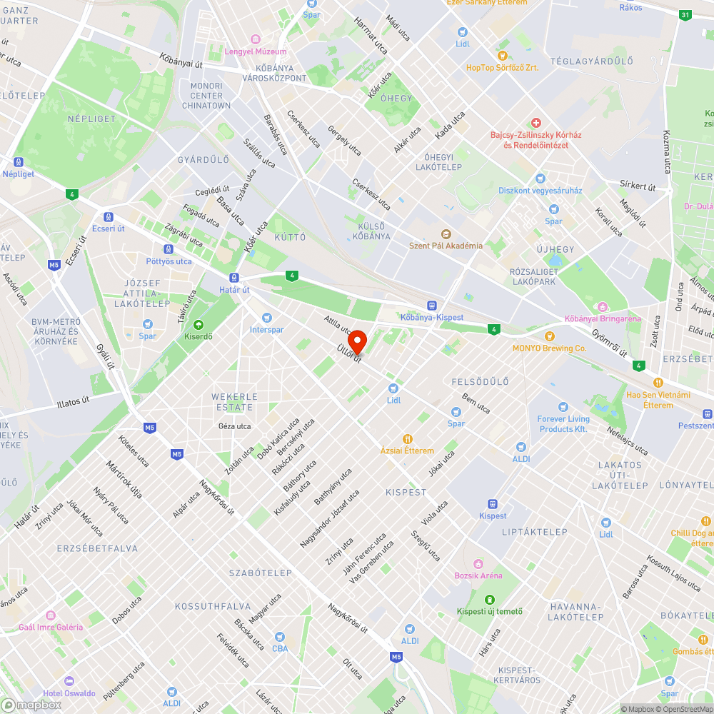 Kijelölt gyalogos átkelőhely tábla nélkül (Kispest, Lehel utca) bejelentés helye