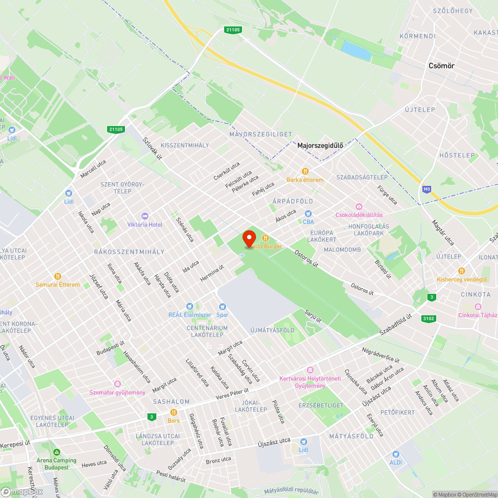 kerékpárút bejelentés helye