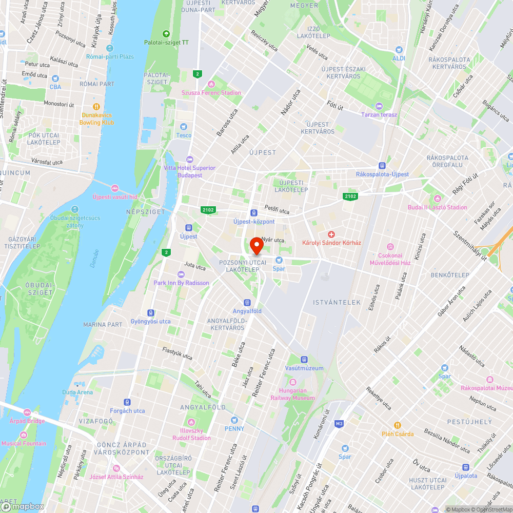 Díszburkolati probléma bejelentés helye