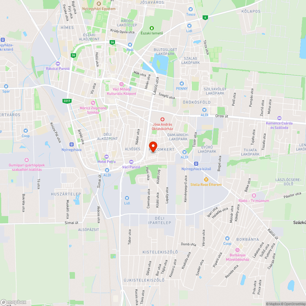 Vég utcai kaszálás bejelentés helye