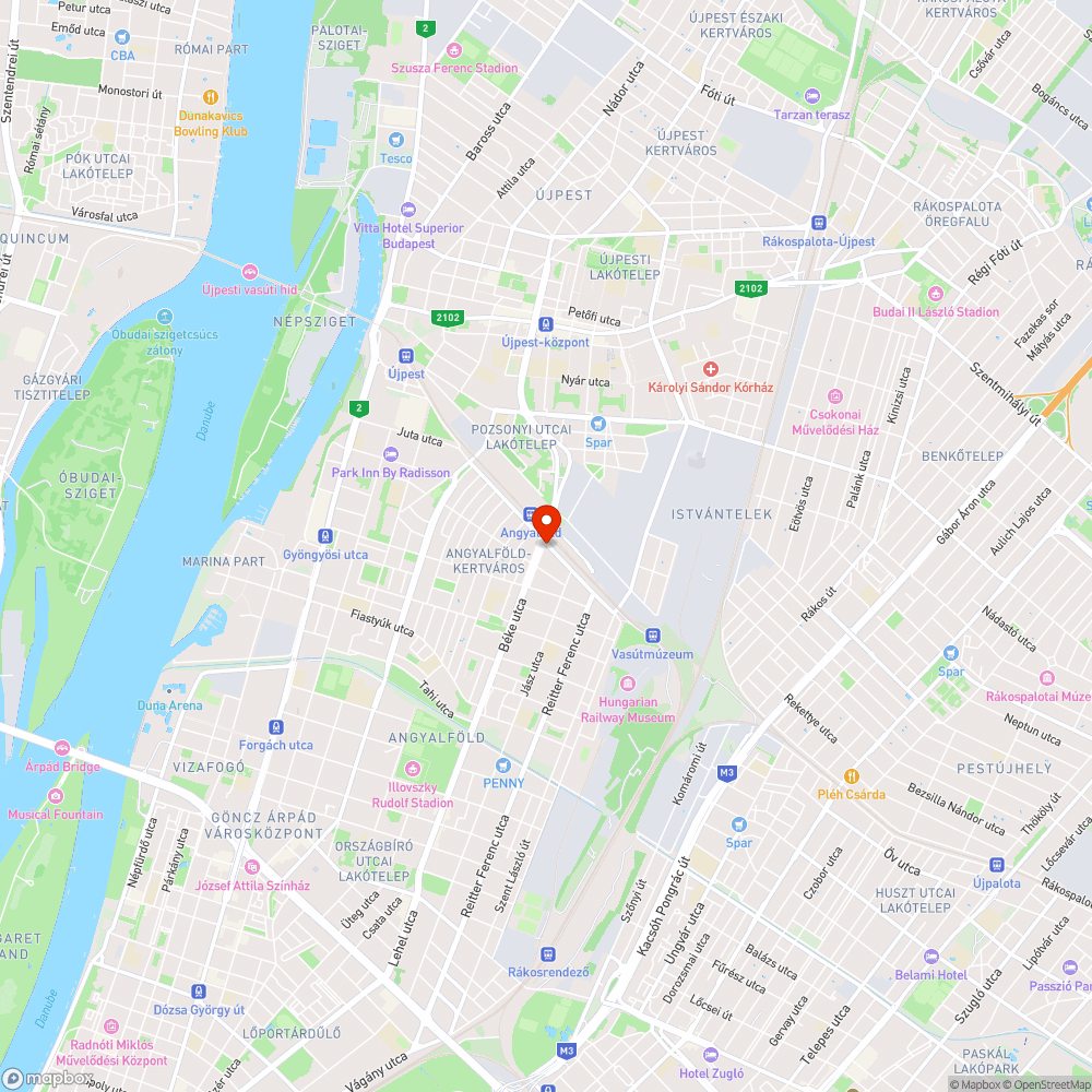 katyu a kerekparut kozepen. bejelentés helye