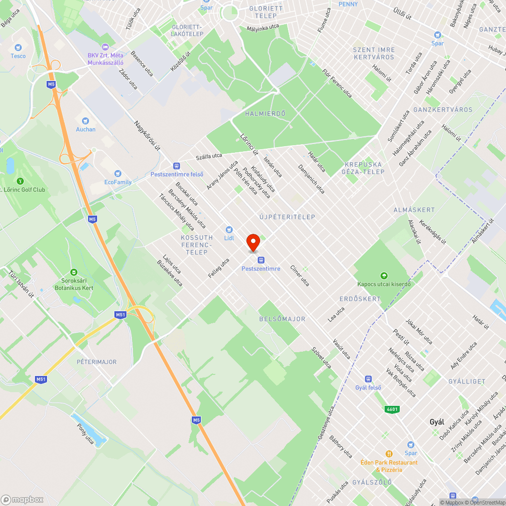 Lekopott sávok bejelentés helye