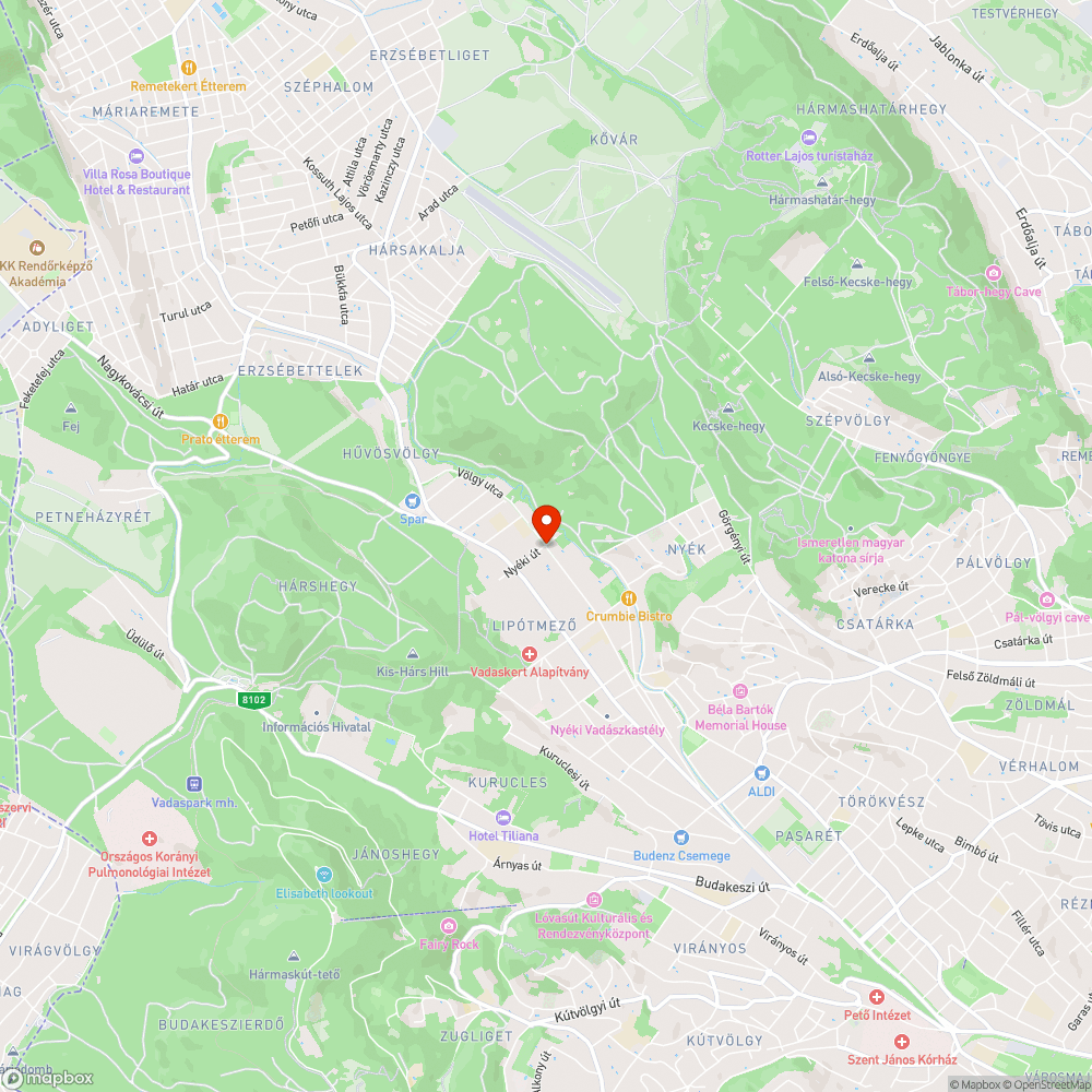 Út állapota és egyéb bejelentés helye