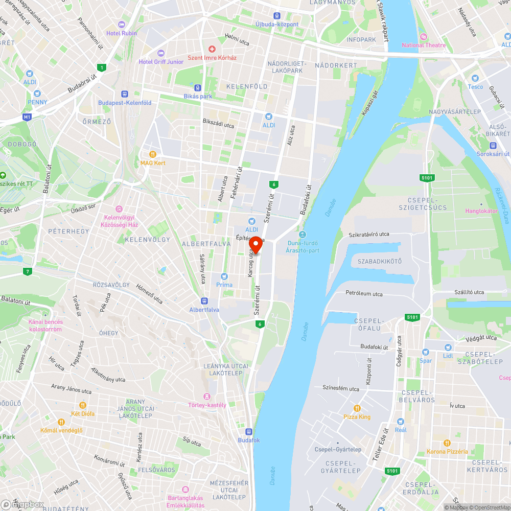 Szerémi - Építész - Karcag - Vegyész utca által határolt terület bejelentés helye