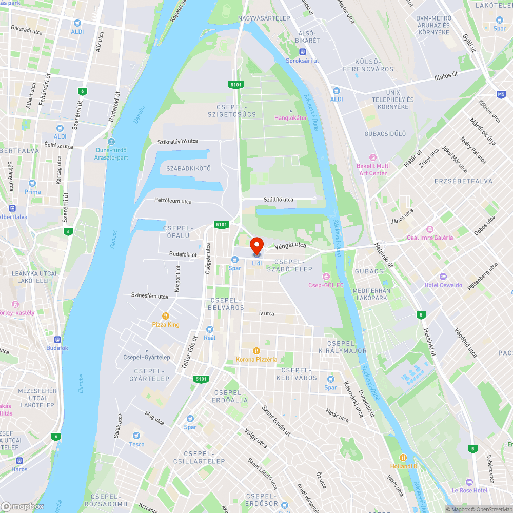 Kerékpártároló - Csepel, Lidl bejelentés helye