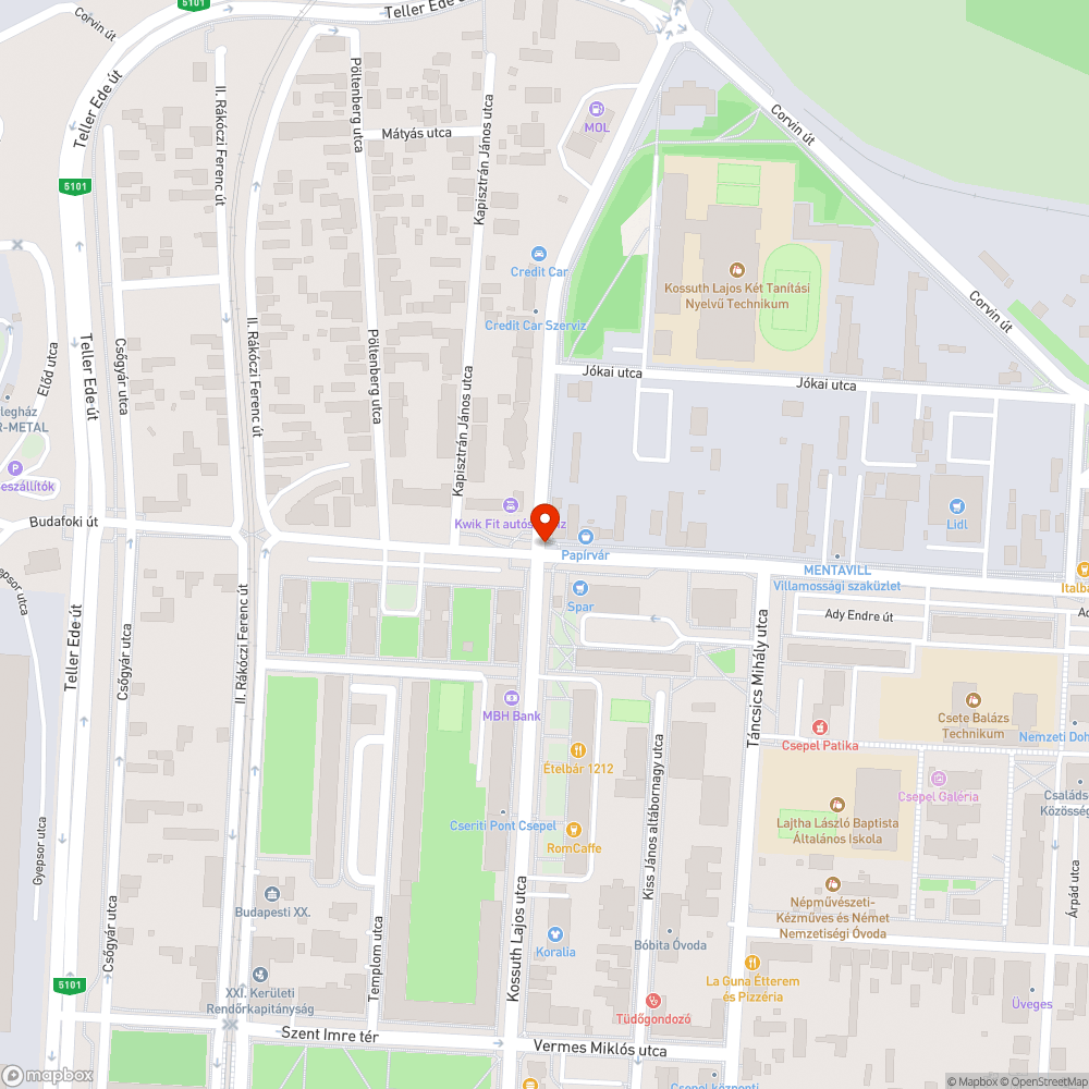 Eltűnt szemetes bejelentés helye