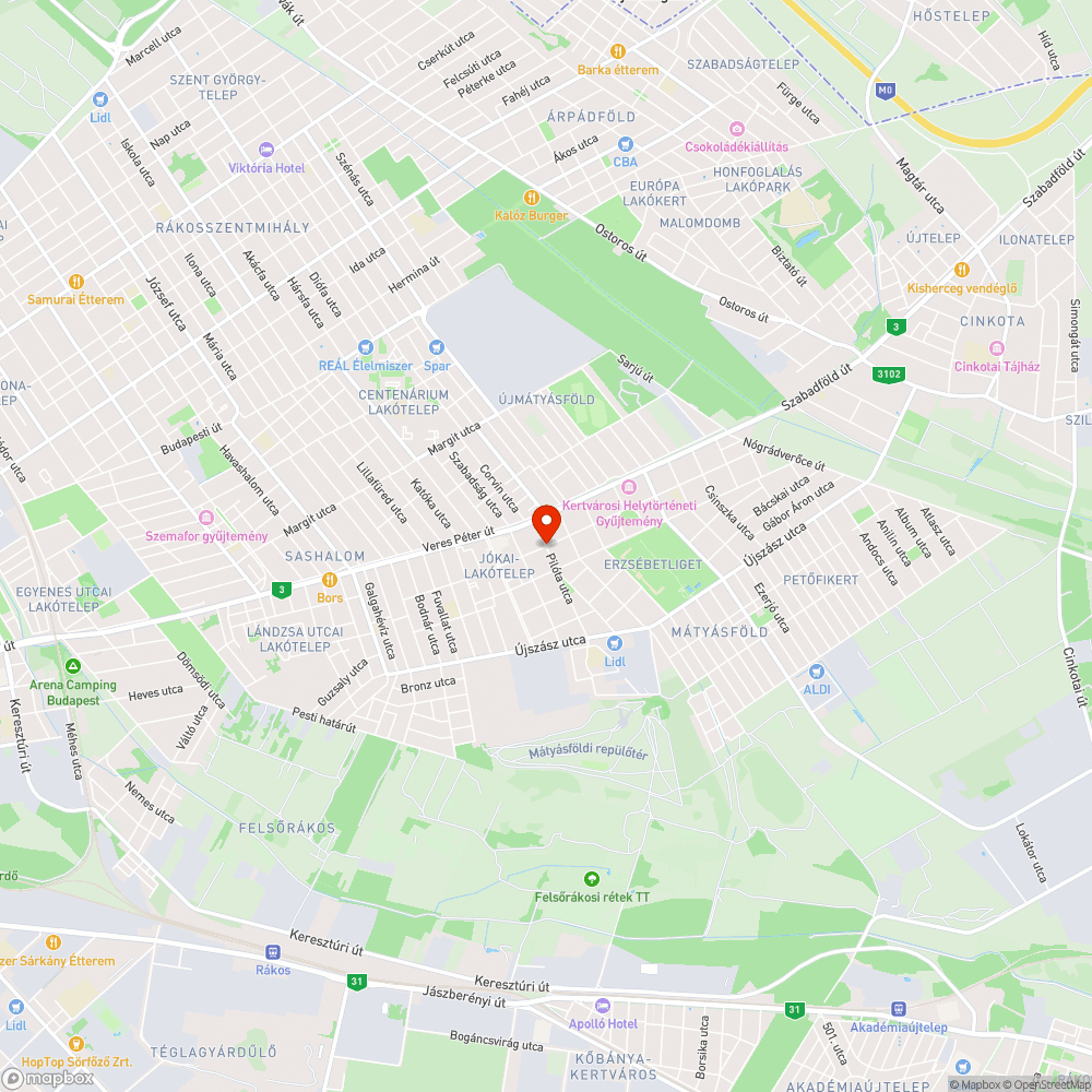 Eldugult víznyelő bejelentés helye