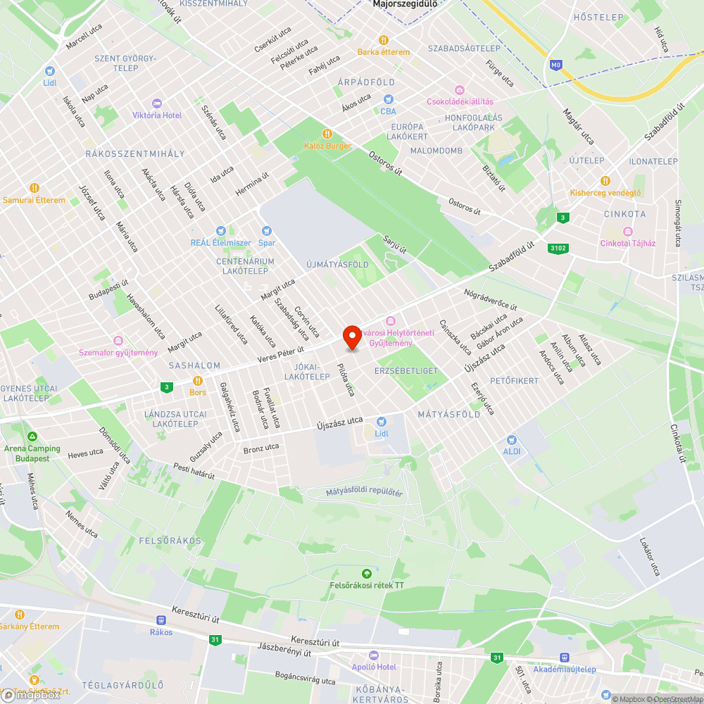 Hiányzó utcanévtáblák bejelentés helye