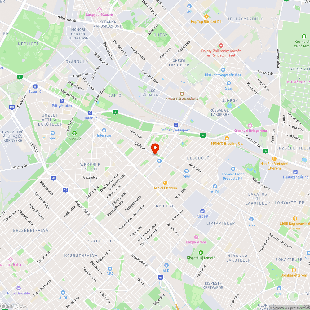 Szemeteskuka a kerékpárút kellős közepén! bejelentés helye