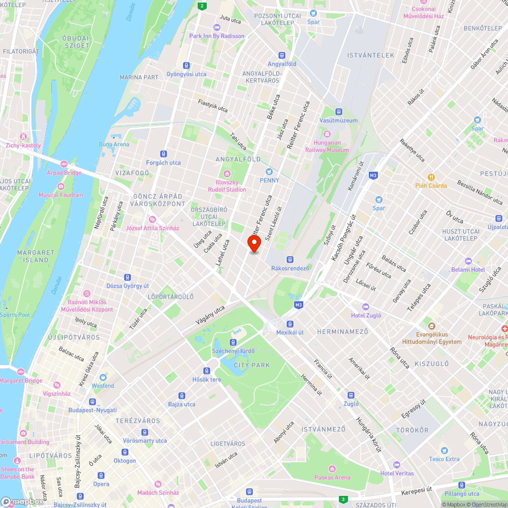 Balesetveszélyes aknafedél a kerékpárúton bejelentés helye