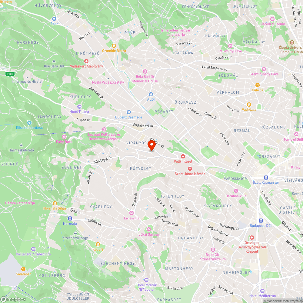 XII. Tordai utca - balesetveszélyes hepehupás útburkolat bejelentés helye