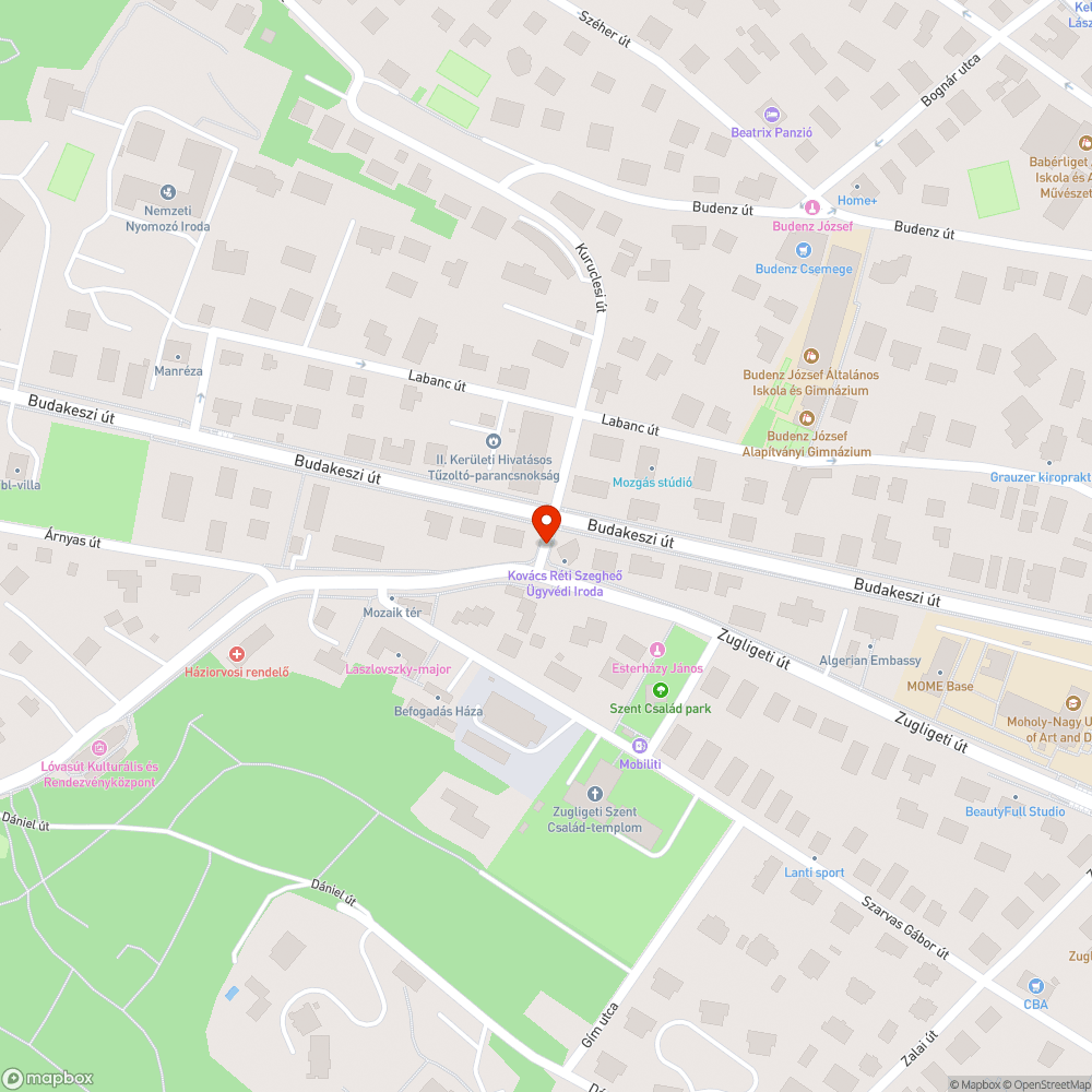 Kuruclesi (Zugligeti) süllyesztett szegély hiánya bejelentés helye