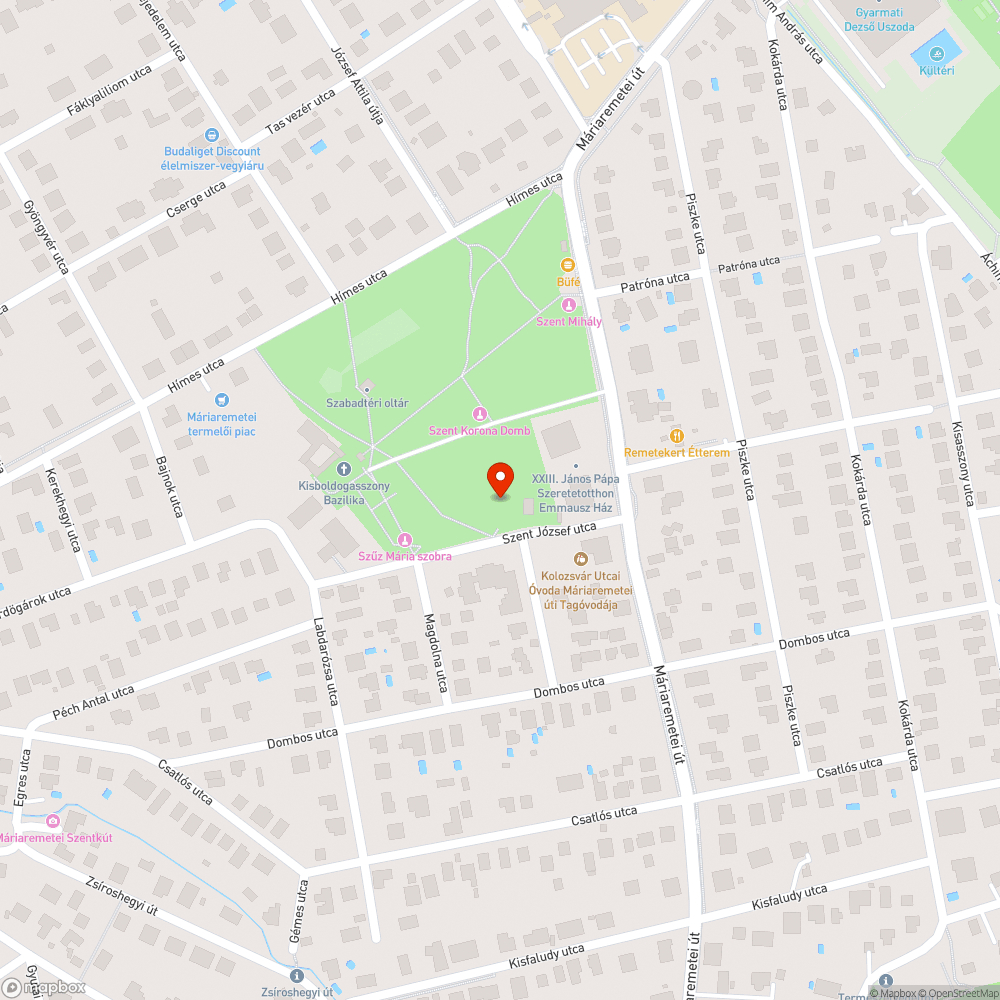 ivókút gombja elromlott 1 - Szent József játszótér bejelentés helye