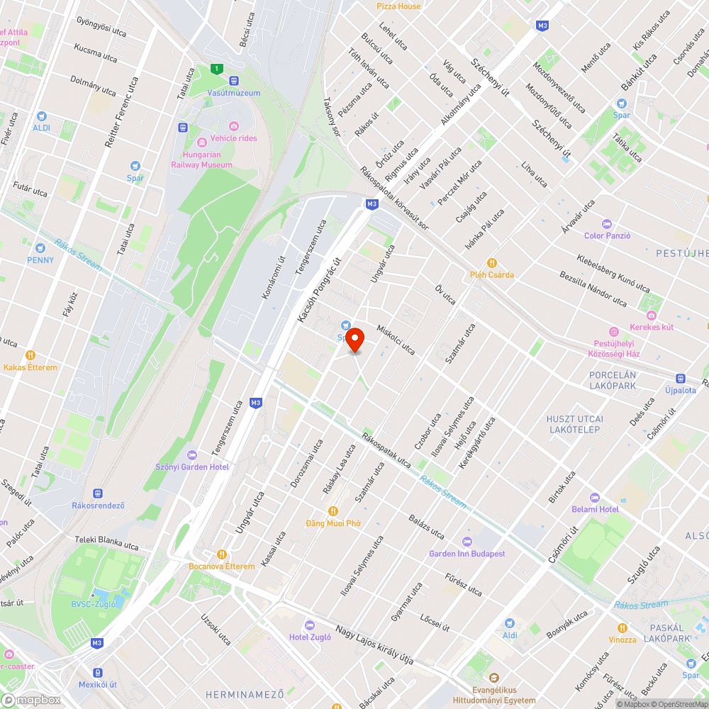 Elégtelen a világítás a Rákosszeg utcában (páratlan oldal) bejelentés helye