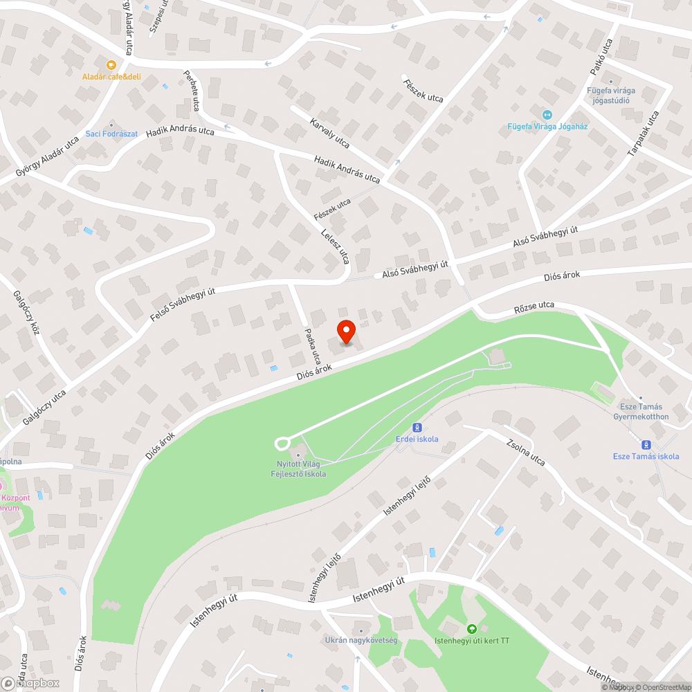 Elhagyott autó a Diósárokban bejelentés helye