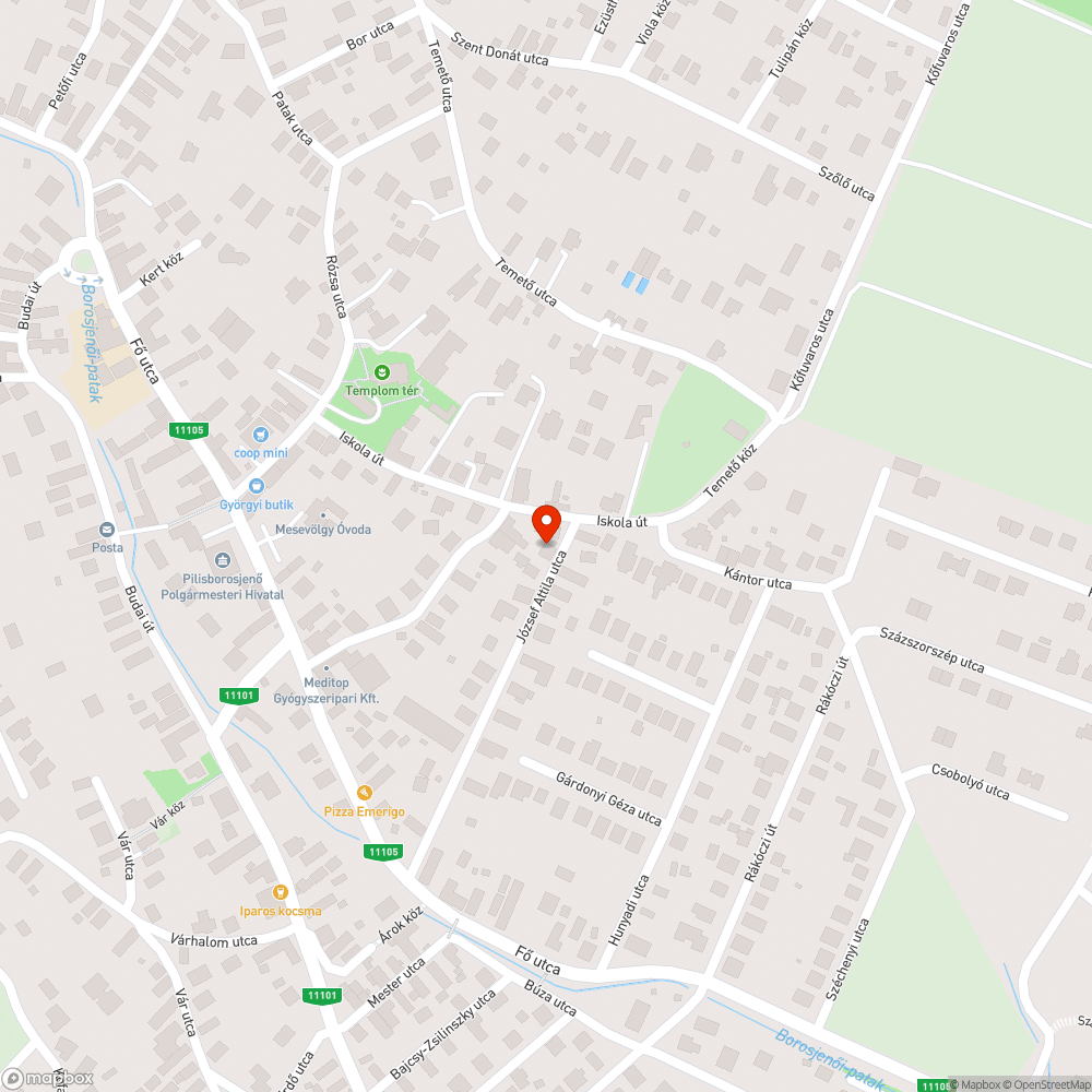 Veszélyes vízelvezető bejelentés helye